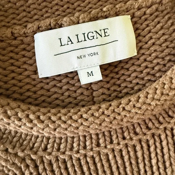 La Ligne Solid Mini Marina Sweater in Brown Size Medium - Picture 4 of 5
